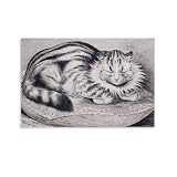 Louis Wain Pussy Pen Und Ink And Bodycolour on Paper Poster Canvas Poster Wall Art Picture Prints Hanging Photo Decor Home Posters Artworks 20x30inch(50x75cm)