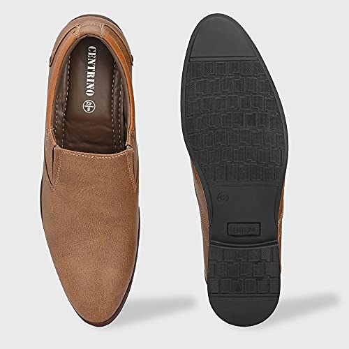 Image of Centrino Men's Classic Moccasins Non-Lace Up Formal Shoes for Office, Party,Wedding | Dress Shoes | Extra Cushioning Insole | Lightweight & Comfortable (7957)