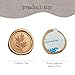 Pilloze 50 Pcs Antique Gold Wax Seal Stickers Self- Adhesive Wedding Invitation Seal Stickers, Perfect for Wedding Invitation, Envelopes Christmas Cards, Gift Wrapping, Good Adhesion and Easy to Use