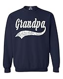 shop4ever Grandpa Classic Baseball Crewnecks Sport Sweatshirts X-Large Navy0