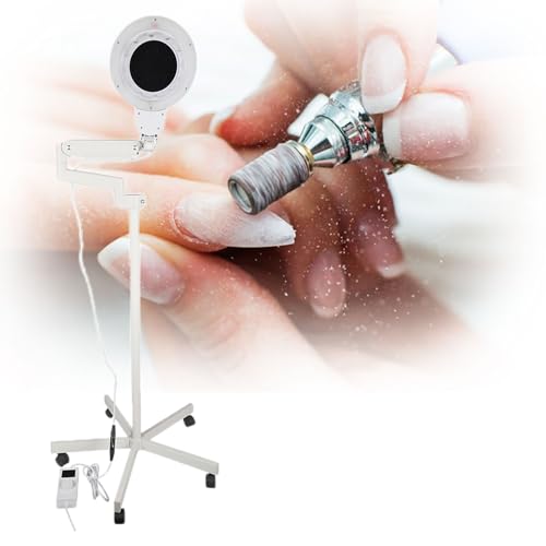 Nail Dust Collector con Luz, 80W Aspiradora para Uñas