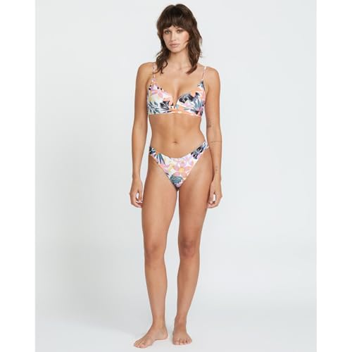 Volcom Women's Tropicabana V Wire Crop Bikini Top, Multi3