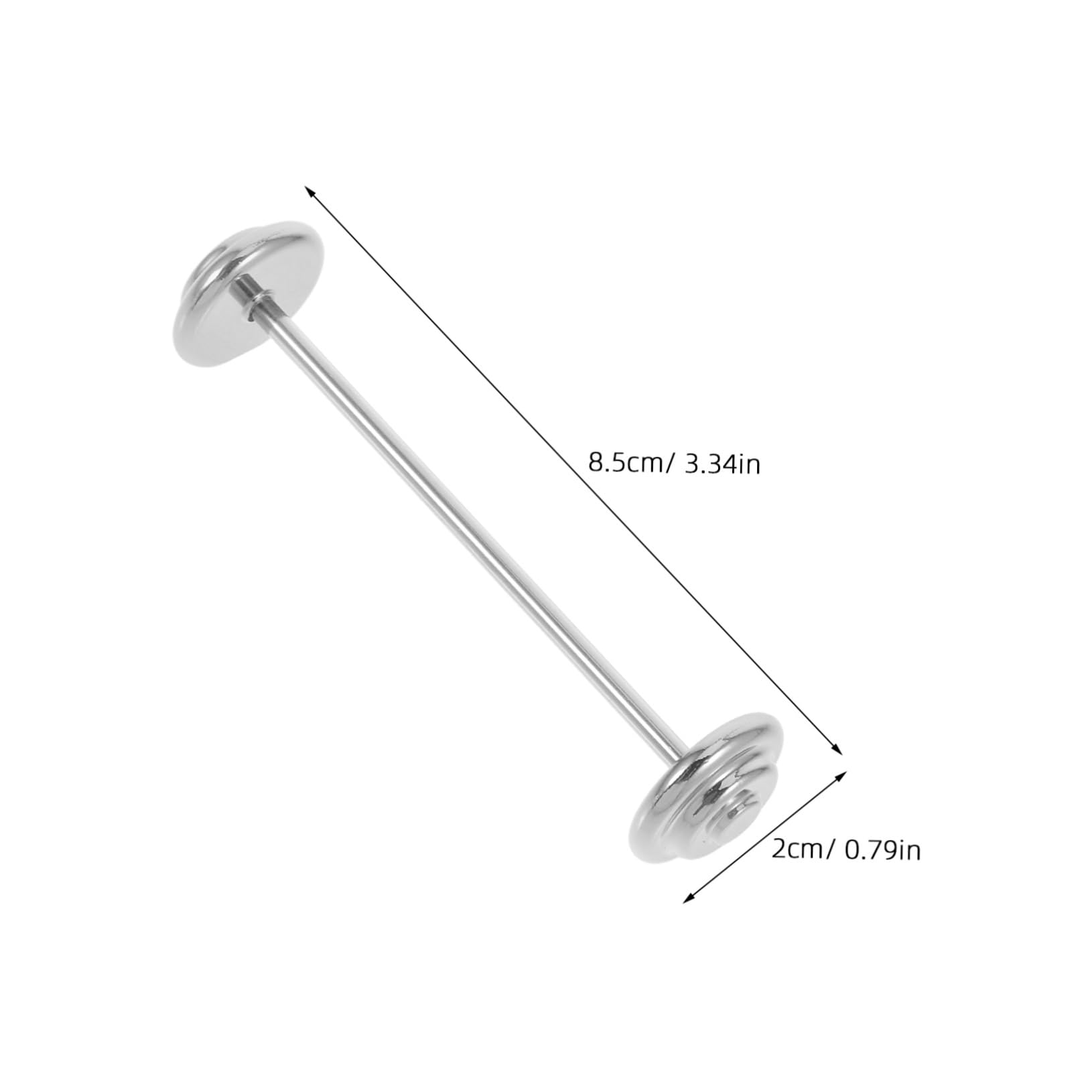 PRETYZOOM Stainless Steel Barbell Shaped Cutlery Rest for Spoons Forks and Chopsticks Minimalist Table Decoration for Kitchen Restaurant and Party Use Unique Dining Accessory