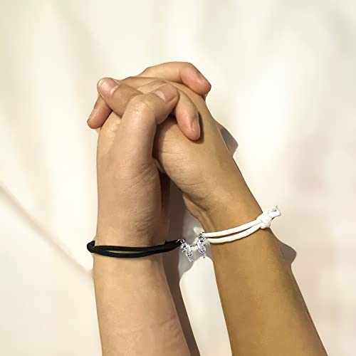 SLOONG 2Pcs Couple Bracelets & Necklaces Otter Bracelet & Necklace Set - Cute Sea Otters Gifts for Mom, Sister, Girlfriend, Boyfriend, Best Friend Forever4