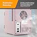 AstroAI 4L Mini Nevera Cosmeticos Pequeña Portátil 12 V/220 V para Coche...
