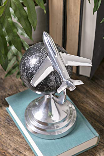 Imax 89417 Hadwin Small Airplane Globe White, 9.75" H #TOP1