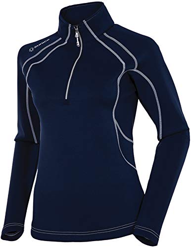 Sunice Megan Womens Quarter Zip Long Sleeve Pullover with Thermal Protection