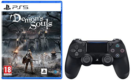Image of Sony DualSense Wireless Controller Black (PlayStation 5) & Demon's Souls | PS5 Game (PlayStation 5)