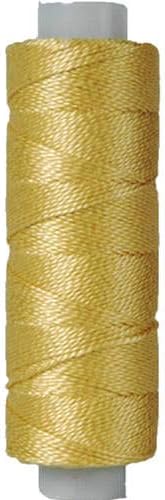Threadart Pearl Cotton Thread - 75yd - Color 676 - LT OLD GOLD - 40 Colors Available