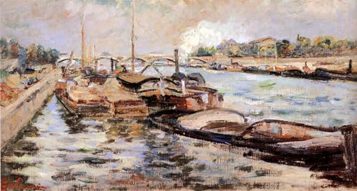 Affiche impression la Seine Armand Guillaumin sur toile pour sublimer le salon ou le bureau