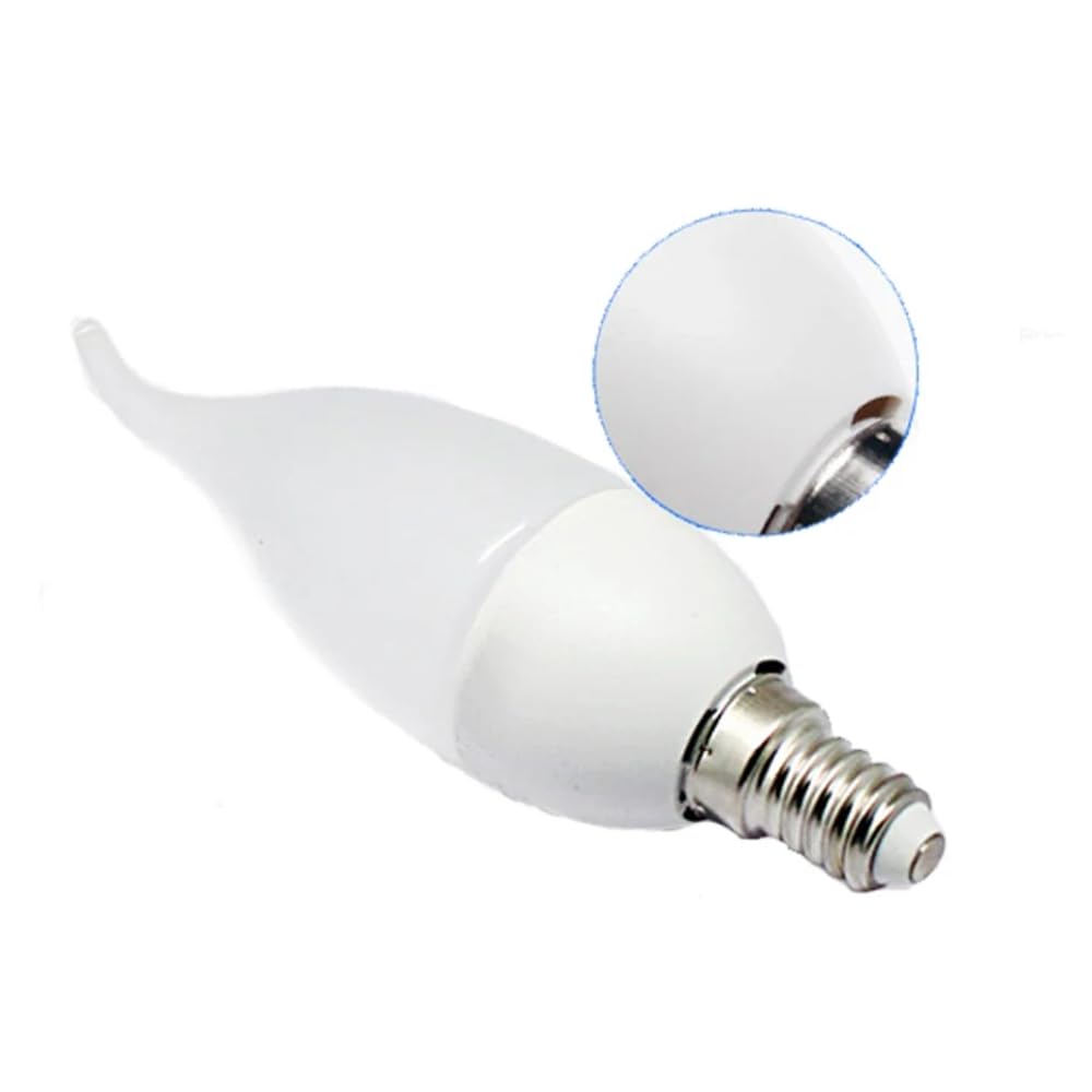 10 Pièces Ampoule LED E14 5W 7W AC220V Blanc Froid Blanc Chaud Luminosité Lampe D'ambiance Lampe De Bureau Lampe De Lustre,Cold white,7Watts