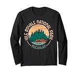 Photo Gallery isle royale michigan national park t-shirt alce sillhouete maglia a manica Photo Gallery isle royale michigan national park t-shirt alce sillhouete maglia a manica