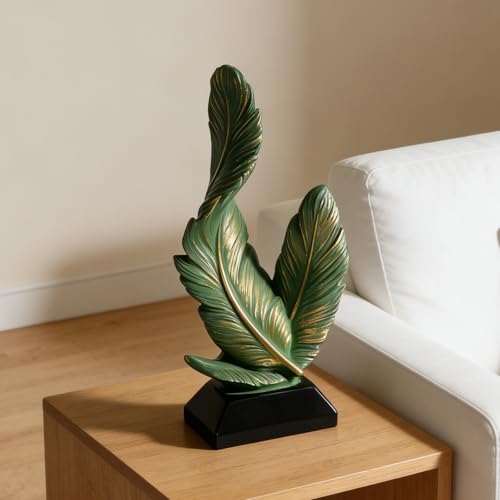 Estatua de plumas de resina abstracta de 6.5 pulgadas miniatura 5