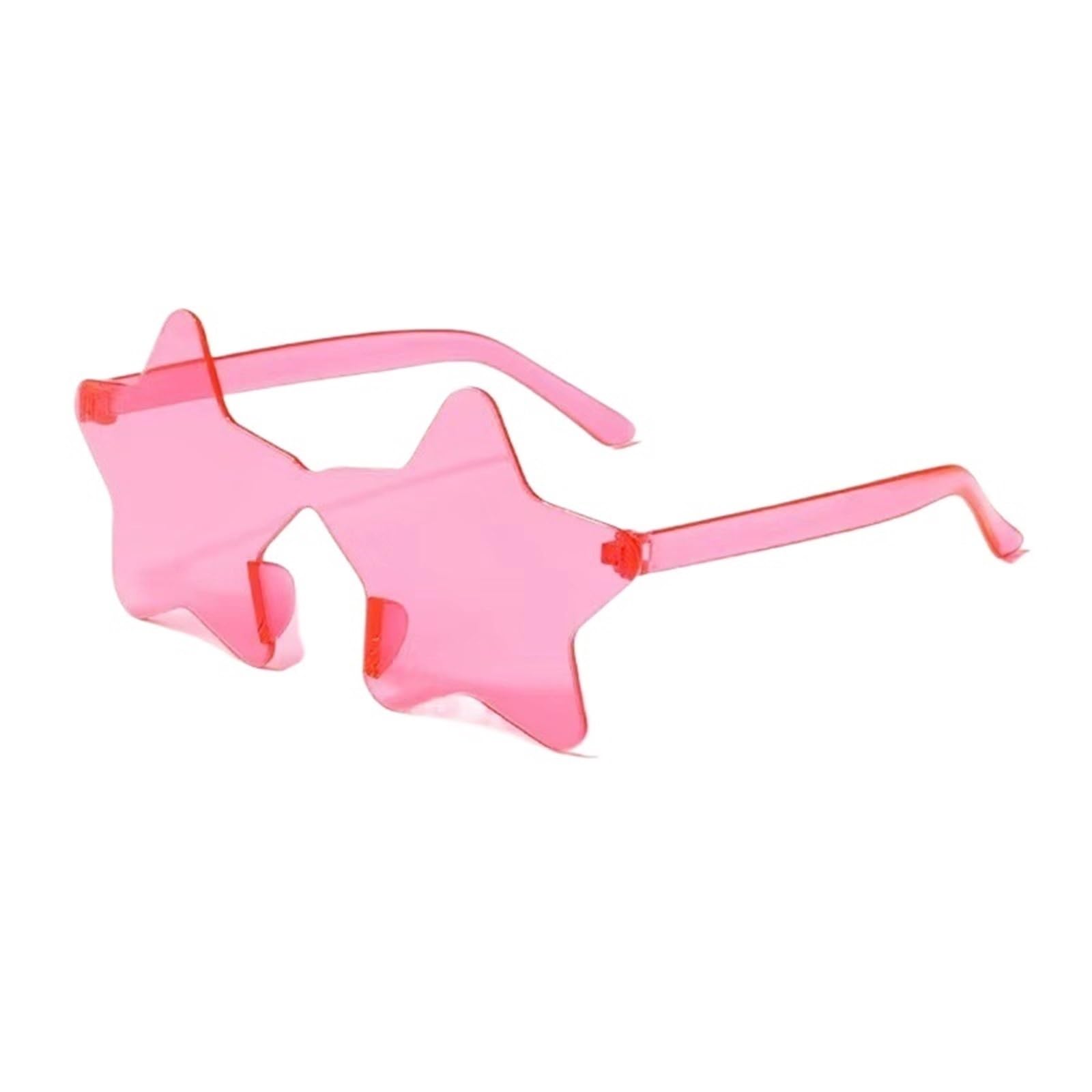 20pcs Borderless Five-Pointed Star Sunglasses Candy Color Sun Glasses Outdoor Hip-hop Eyewear For Night Out Party