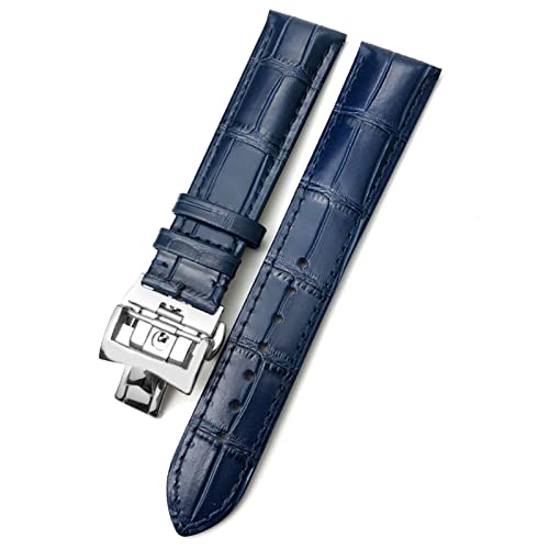 Bracelet de montre noir 19mm en cuir idéal pour le bureau et les réunions d'affaires