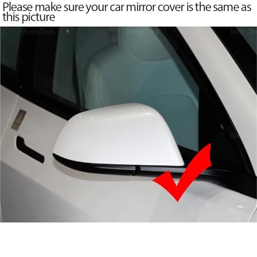Coque rétroviseur voiture Tesla Model 3 2017-2023 noir carbone - 3