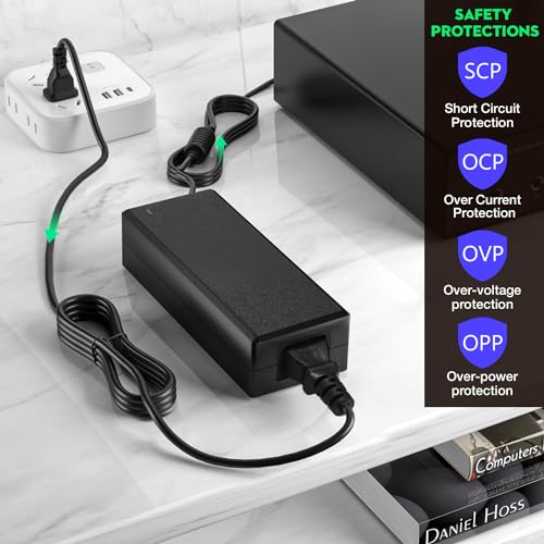 Image of Facmogu 24V 5A Power Adapter, 120W 110-240V AC to DC 24V Transformer, 24 Volts DC Power Supply for LED Light, 120W Switching Transformer 5.5x2.5mm & 5.5x2.1mm DC Plug Converter