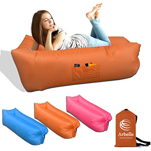 Arbelle Inflatable Air Lounge Stylish Inflatable Air Lounger Sofa - Portable Hammock Air