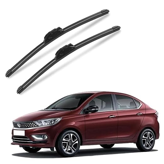 EAZYWHEELZ Soft Flat Windshield Wiper Blade Set Compatible with Tata Tigor | 22 Inch + 16 Inch Front Wipers | Frameless Aerodynamic Design | Car Wiper Replacement-image-48