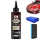 D1 Glass Polishing Liquid, Car Scratch Remover Auto Politur Set, Windschutzscheibe Kratzerentferner polnischer Reiniger, Entfernt Wirbel, Kratzer, Wischerspuren und Ölfilm
