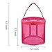 Yarn Case Yarn Storage Baskets Knitting Yarn Round Plastic Bags for On The Go Knitter and Traveling 2pcs