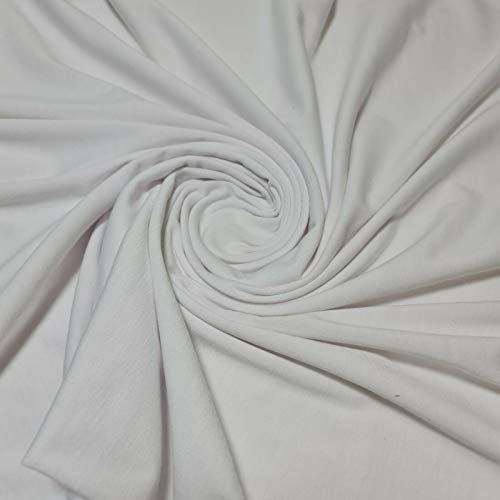 TEXTILE STATION Camiseta de punto elástico de algodón liso (blanco) para bebé, 58 %