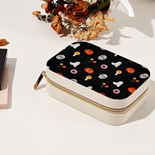 Boîte à bijoux portable haut de gamme avec finitions soignées pour bagues et colliers - 8