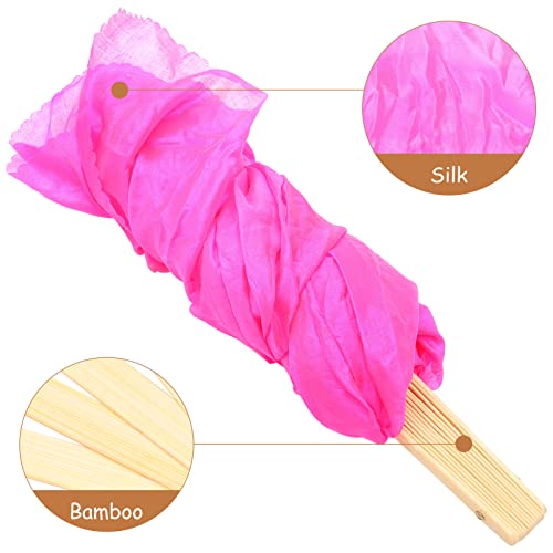 Fã De Dança De Cetim Fã De Quadrilha Leques De Seda Leque De Seda Dançante Prática Véu De Fã De Danç