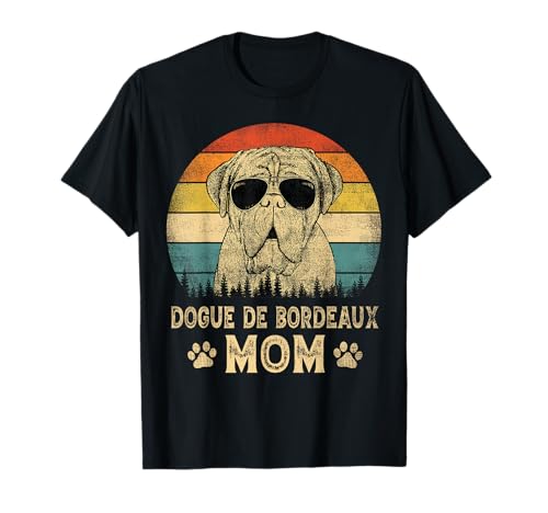 Vintage Dogue De Bordeaux Mom Dog Lovers Mother's Day Men Women T-Shirt