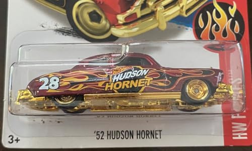 Hot Wheels 2016 HW Flames '52 Hudson Hornet rojo miniatura 2