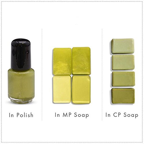 Green Apple Luxury Mica Colorant Pigment Powder Cosmetic Grade Glitter Eyeshadow Effects for Soap Candle Nail Polish 1 oz