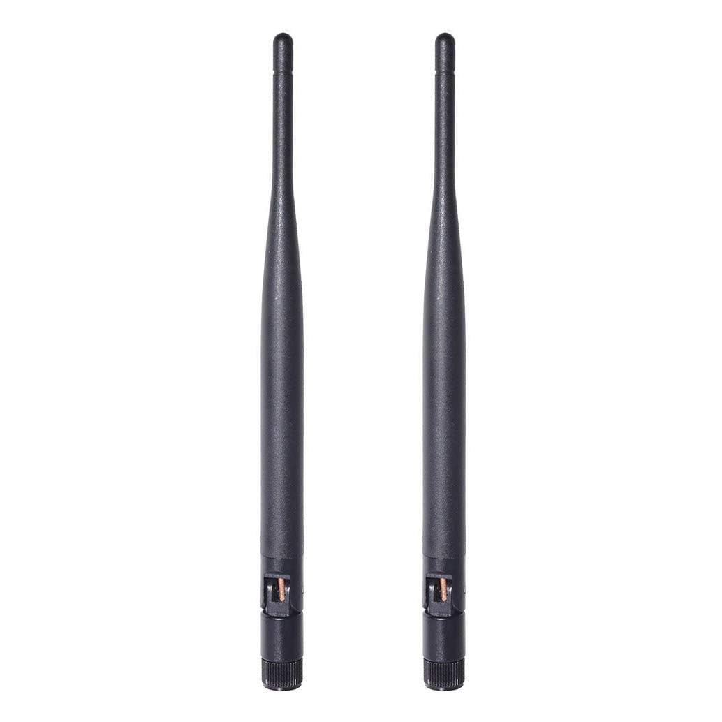 Bingfu Dwuzakresowa antena WiFi 2,4 GHz 5 GHz 5,8 GHz 6 dBi wtyczka SMA do bezprzewodowej kamery wideo, kamery IP, rejestratora monitoringu DVR, pojazdów, ciężarówek, kamperów, przyczep, kamer cofania