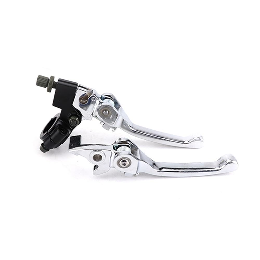 Fold Clutch Brake Lever Fit For 7/8"22mm 110-140cc Dirt Bike(Silver)