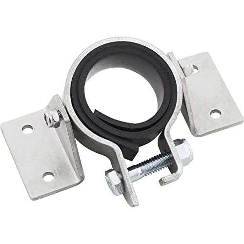 Speedway Motors Universal Steering Column Mounting Bracket, Polished Clamp-On Lower Column Support for 1.5 to 2 Inch OD Steering Columns, Adjustable Angle, Hardware Included