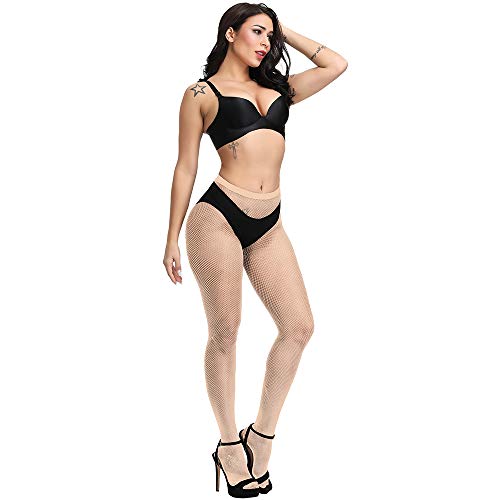 Image of Fishnet Stockings Lace Patterned Tights High Waist Pantyhose Fishnets for Women