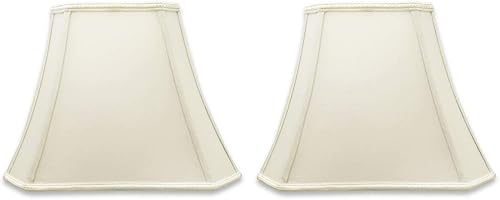 Miniatura 15 de Royal Designs, Inc. Pantalla rectangular para lámpara de diseño de esquina (6.25 x 8 pulgadas) x 11 x 16 x 12 pulgadas, paquete de 1 Beige - 1