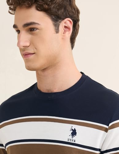 Image of U.s.Polo Association Men's Horizontal Striped Slim fit t-Shirt