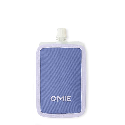 Image of Omie OmieChill | Travel Food Pouch Cooler | Fits Standard 3.5-4 oz Food Pouches | 100% Nylon Sleeve with Freezable Pack (Purple)