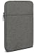 Produktbild moex Tablet Tasche für Oukitel OT5  Sleeve Hülle mit Fach für Zubehör, Polyesterfaser Schutzhülle Minimalistisch mit Reißverschluss, Wasserabweisend, Dunkelgrau