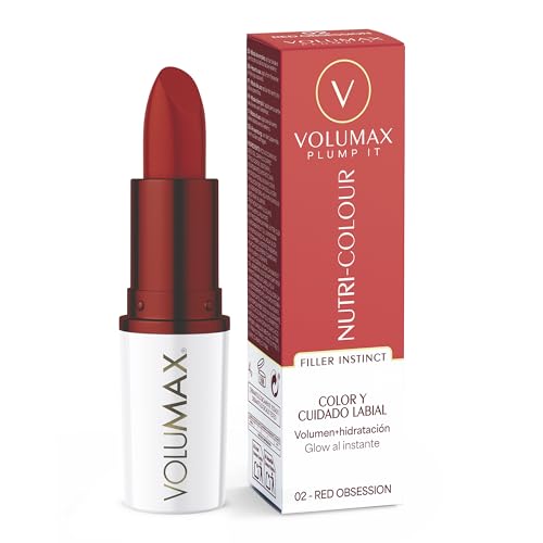 Volumax Plump It Nutri-Colour | Trattamento Labbra Anti-età Rassodante | Colore, Volume e Cura Clinica in un unico gesto | Colore RED OBSESSION 02 | 4 g