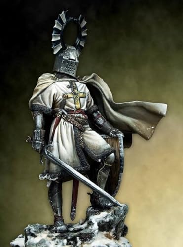Figurine chevalier médiéval en résine 90 mm de haute précision pour collection