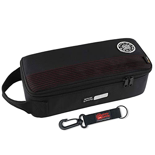 Rough Enough Small Tool Bag Portable Tool Box Edc Pouch Organizer With Handle, 12 Inch, Black, Cordura, Padded Water Resistant Base #TOP14