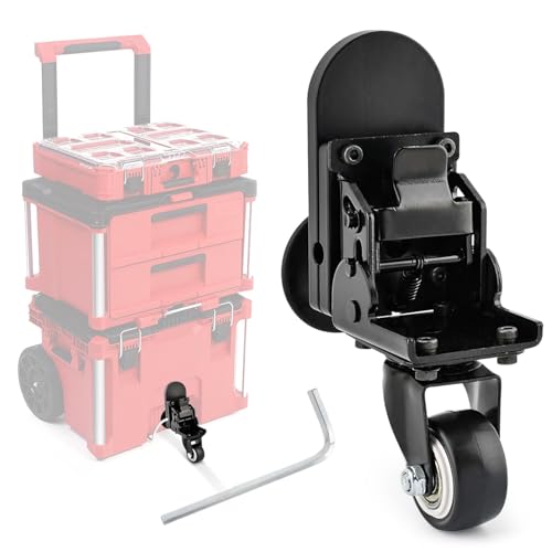 Packout Caster Wheel Kit Fit for Milwaukee Packout Rolling Tool