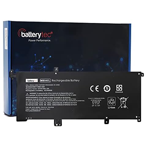 Batterytec Replacement for Laptop Battery HP MB04055XL MB04XL MBO4XL, Envy M6-AQ005DX M6-AQ005DX Notebook, Envy X360 M6-AR004DX M6-AQ005DX, 843538-541, 844204-855, HSTNN-UB6X, TPN-W119, TPN-W120 Cover