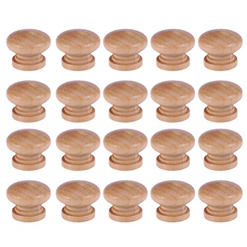 Puxadores de armário de madeira natural DOITOOL 30 peças para puxadores de gaveta, gabinete, gaveta,
