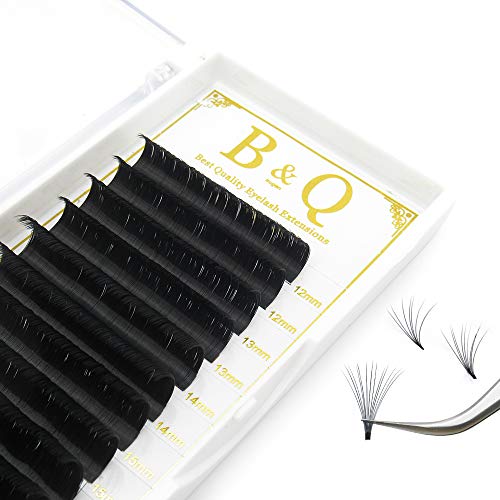 Volume Eyelash Extensions Easy Fan Volume Lashes .05 .07 .10 Rapid Blooming Eyelash Extensions C D curl Flowering Lash Extensions Mega Volume Lash Extensions (D-0.07-9-16 MIX)