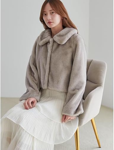 Amazon.co.jp: [スナイデル] ステンカラーショートファーコート