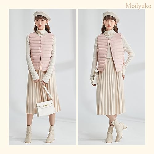 Moilyuko ウルトラライト ダウンベスト レディース Mo52 の商品画像 3
