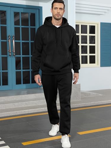 Tuveke Sweat Suits For Men Set 2 Pcs Hoodie Jogger Sweatsuits Size S To 3XL2