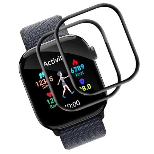 Carantee 2 Stück Schutzfolie für Panzerglas für Apple Watch Series 10 42mm Folie, Ultradünn Smartwatch Displayschutzfoli...